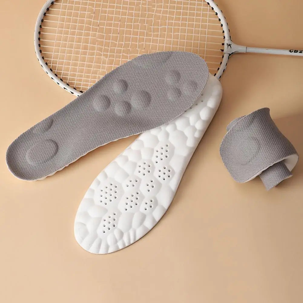 Memory Foam Insoles Cut to Fit Cloud Soles Breathable Inserts with Arch Support Shock-Absorbing Shoe Steppers for Sneakers