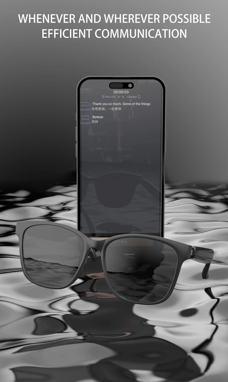 Xiaomi HY-C8 Smart Glasses AI Intelligent Translation Wireless Bluetooth Glasses Real-time Simultaneous Interpretation Headset
