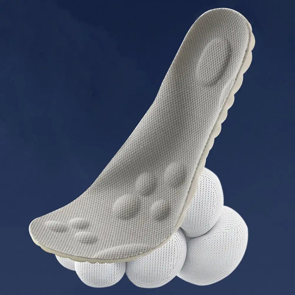 Memory Foam Insoles Cut to Fit Cloud Soles Breathable Inserts with Arch Support Shock-Absorbing Shoe Steppers for Sneakers