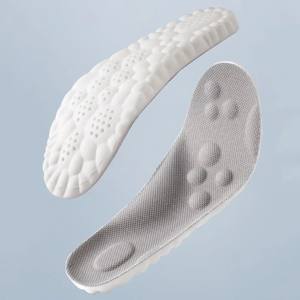 Memory Foam Insoles Cut to Fit Cloud Soles Breathable Inserts with Arch Support Shock-Absorbing Shoe Steppers for Sneakers