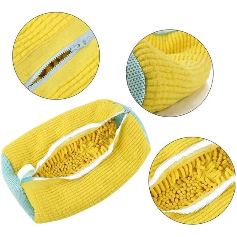Washing Shoes Bag Cotton Laundry Shoes Protector Fluffy fibers Polyester Friendly Anti-Deformation Shoes Clothes Organizer
